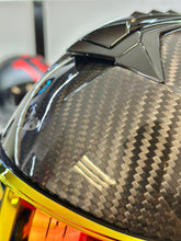 Cargar imagen en el visor de la galería, Casco Integral FIBRA DE CARBÓN Rkt 700 ION Negro Gloss