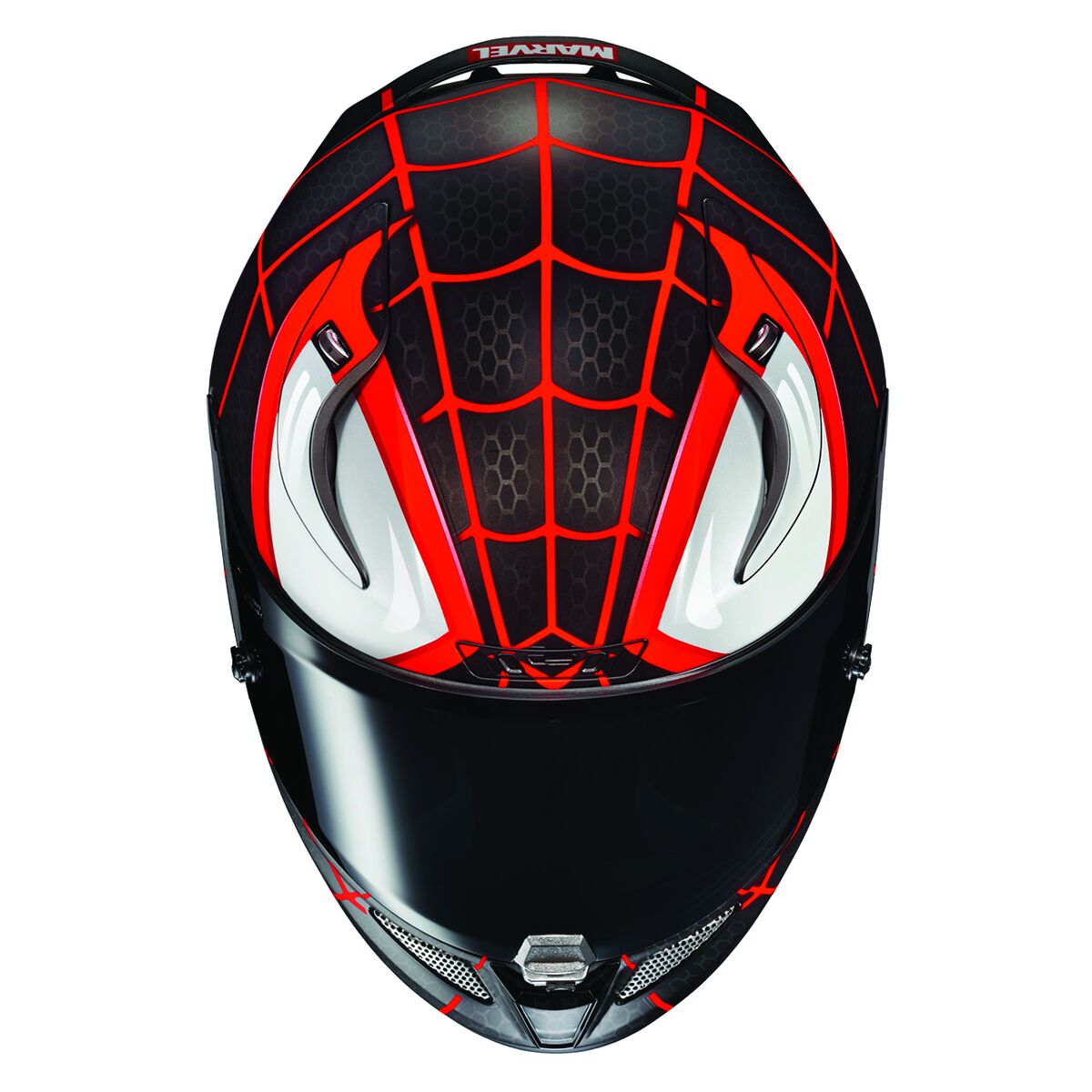 Casco de moto del hombre online araña