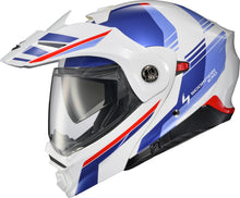Cargar imagen en el visor de la galería, CASCO SCORPION EXO-AT960 HICKS BLANCO/AZUL