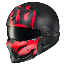 Cargar imagen en el visor de la galería, Casco Scorpion EXO COVERT URUK Negro Rojo
