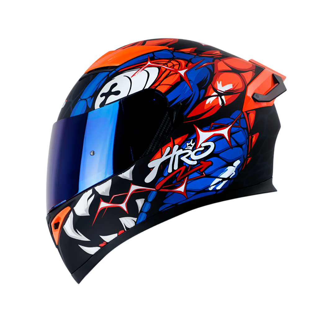 Casco HRO 514 EVO Gator Negro Naranja