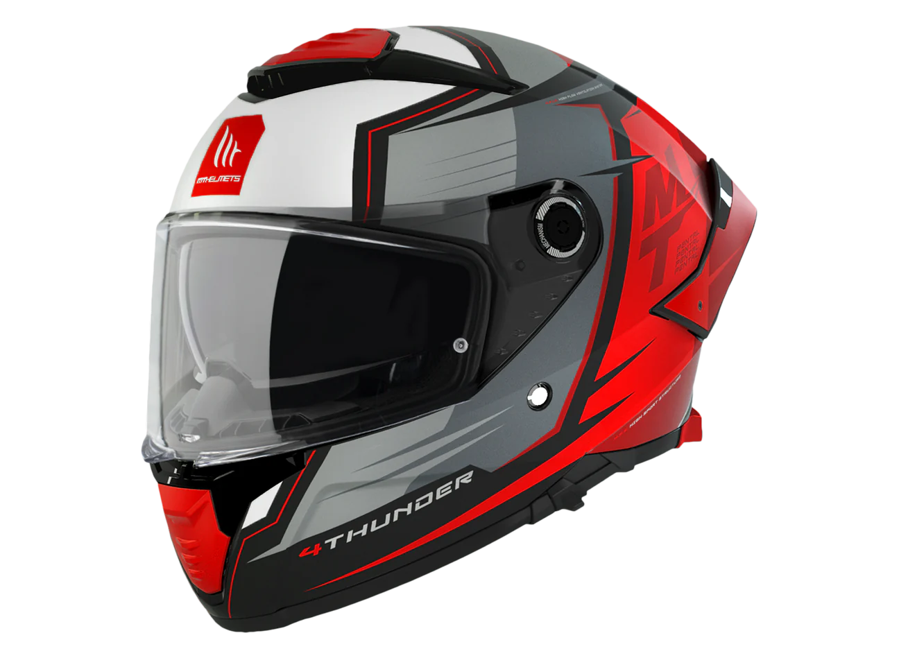 Casco MT HELMETS RAPIDE PRO CARBON (ROJO-GRIS-AMARILLO) – Vilarino