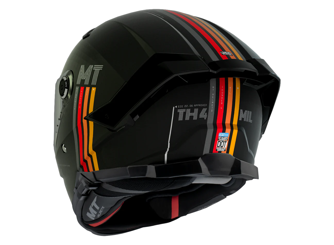 Casco Mt Helmets Thunder 4 Sv Doble Visor Graficas Md Ct!