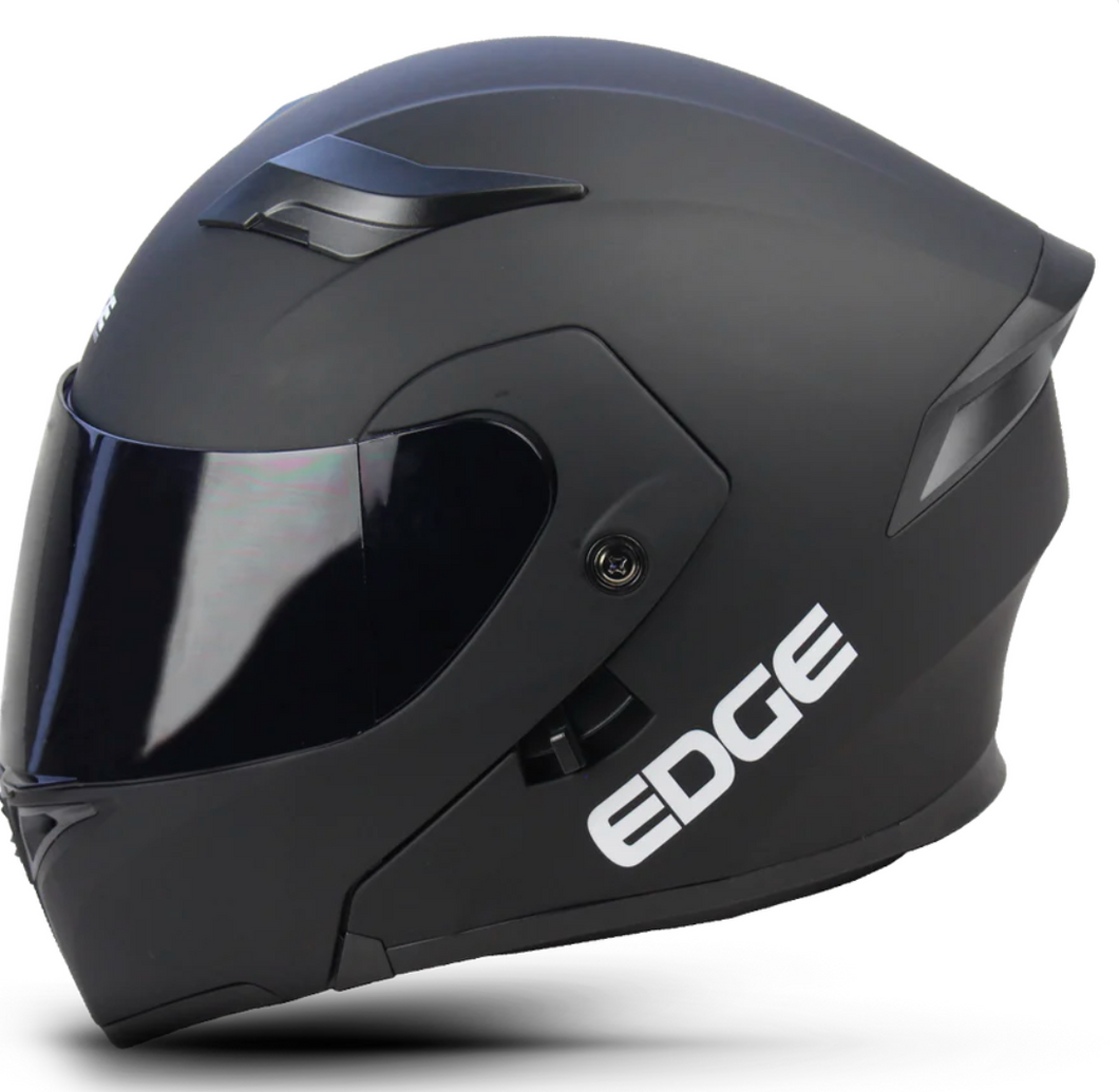 Casco EDGE Abatible Boss Negro Mate