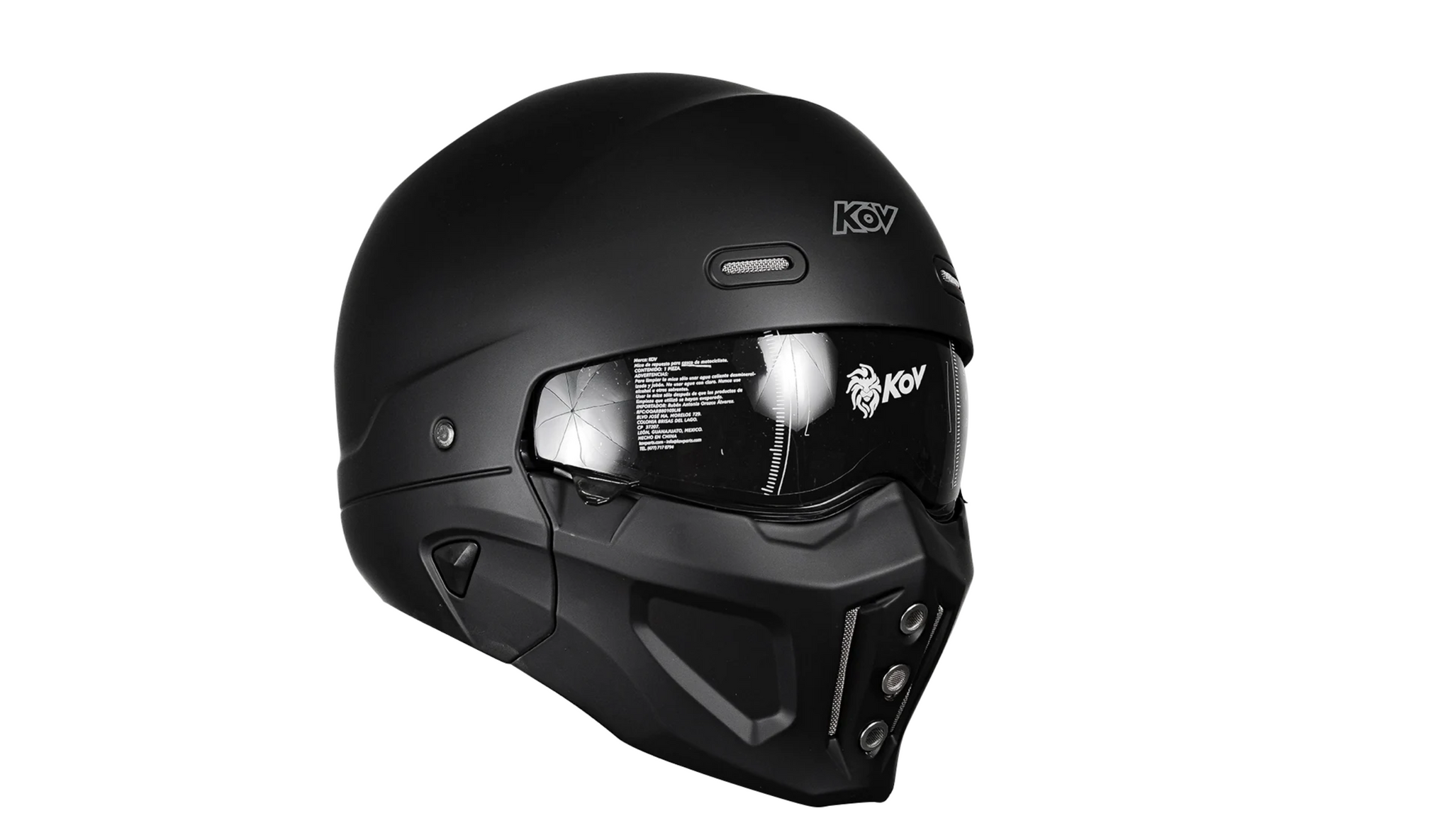 Casco KOV Spectrum Negro Vvasser Moto Art