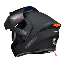 Cargar imagen en el visor de la galería, Casco HRO Abatible Negro Luz LED
