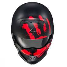 Cargar imagen en el visor de la galería, Casco Scorpion EXO COVERT URUK Negro Rojo
