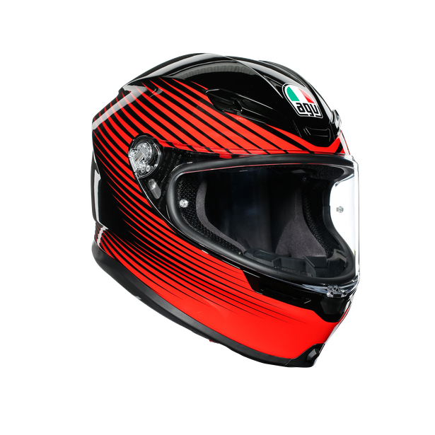 Casco AGV K6 RUSH BLACK/RED